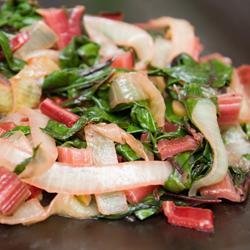 Red Chard and Caramelized Onions recipe