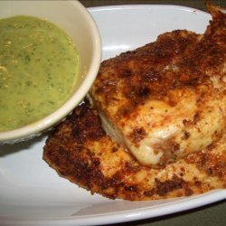 Spice Rubbed Chicken Breasts W/ Spicy-Cool Mint Sauce recipe