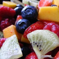 Fruit Salad With Apple Vanilla Syrup recipe