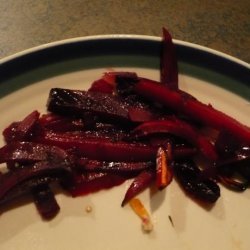 Orange Ginger Beets With Carrots recipe