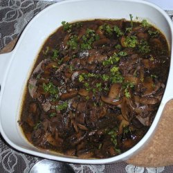 Roast Veal With Red Wine Mushroom Sauce recipe
