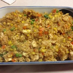 Home Made Fried Rice, Chicken Optional recipe