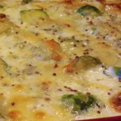 Creamy Brussels Sprouts Gratin With Bleu Cheese recipe