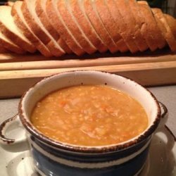 Yellow Split Pea Soup With Caramelized Onions recipe