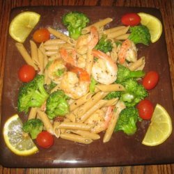 Penne With Shrimp Broccoli & Chili Oil recipe