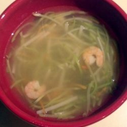 Asian-Inspired Rice Noodle Soup (Microwave) recipe