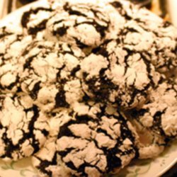 Double Chocolate Krinkle Fudge Cookies recipe