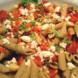 End-Of-The-Summer Tomato, Basil and Feta Pasta recipe