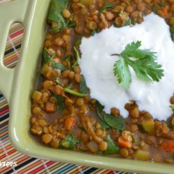 Lentils and Spinach recipe