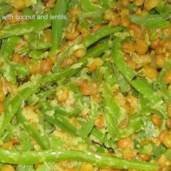 Beans With Lentils and Coconut recipe