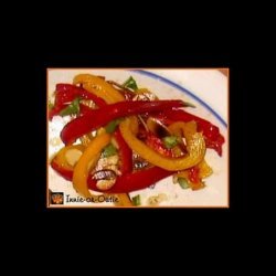 Toasted Almond Bell Peppers recipe
