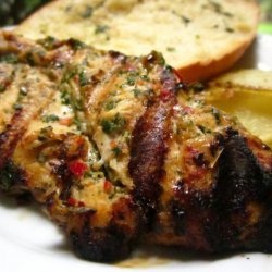 Grilled Thai Chicken Breasts With Herb-Lemongrass Crust recipe