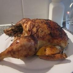 Lemon and Thyme Roast Chicken With an Algerian Twist. recipe