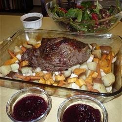 Roasted Lamb with Root Vegetables recipe