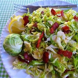 Brussels Sprouts with Bacon Dressing recipe