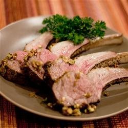 Pistachio Crusted Rack of Lamb recipe