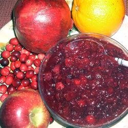 Cranberry Pomegranate Sauce recipe