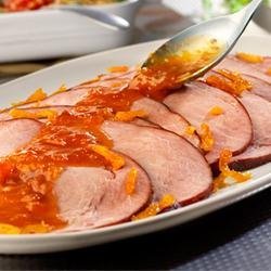 Double-Apricot Glazed Ham recipe