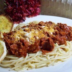 Two Meat Spaghetti Sauce recipe