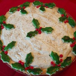 Eggnog  and Holly Pie recipe