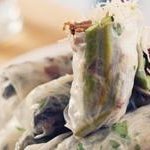 Mushroom, Pork and Asparagus Fresh Rolls recipe