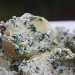 Low Fat Spinach Dip Potato Salad recipe