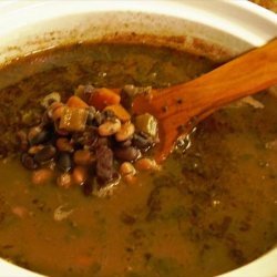 Chef Joey's Papago Tepary & Black Bean Soup (Crock Pot) recipe