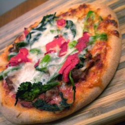 Sausage and Broccoli Rabe Pizzettes recipe