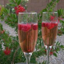 Raspberry Chambord Bellini recipe