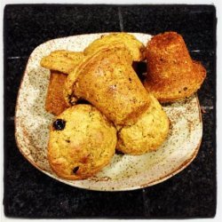 Pumpkin-Raisin-Red Chile Corn Muffins recipe