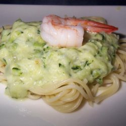 Zucchini and Shrimp Spaghetti recipe