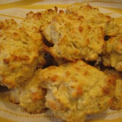 Cheesy Garlic-Thyme Drop Biscuits recipe