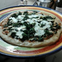 Digest Diet: Pizza With Wilted Greens, Ricotta and Almonds recipe