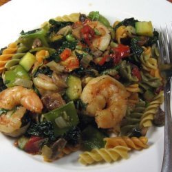 Rotini Primavera With Shrimp recipe