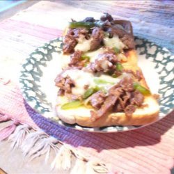 Philly Cheese Steaks With Apricot Sauce & Sour Cream recipe