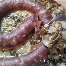 North German Gruenkohl (Kale) and Sausage recipe