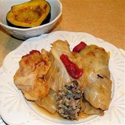 Lamb and Rice Stuffed Cabbage Rolls recipe