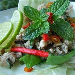 Larb - Laotian Chicken Mince recipe