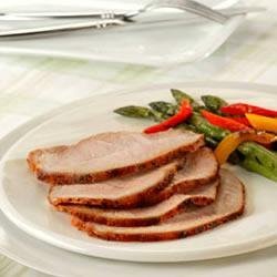 Rubbed and Grilled Pork Loin recipe