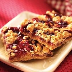 Chewy Red Raspberry Squares recipe