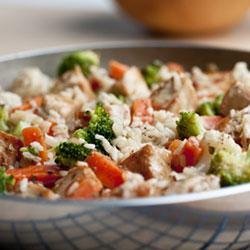 Skillet Fiesta Chicken and Rice recipe