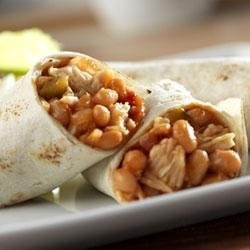 Campbell's(R) Chicken and Bean Burritos recipe