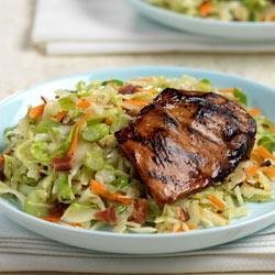 Grilled Chicken with Wilted Slaw recipe