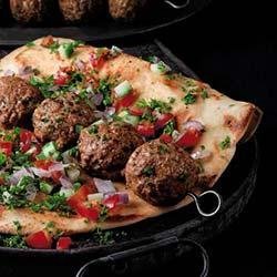 Mediterranean Beef Meatball Kabob recipe