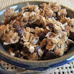 Crunchy Peanut Butter, Chocolate, Coconut Granola recipe