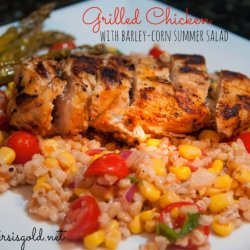 Grilled Chicken With Barley recipe