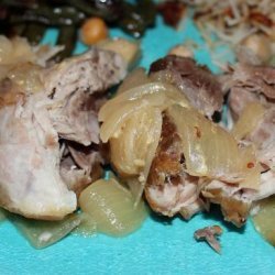 Braised Pork Shoulder With Onions recipe