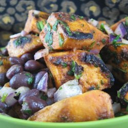 Roasted Sweet Potato and Black Bean Salad recipe