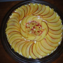 Frozen Peach Torte With Almond Crust recipe