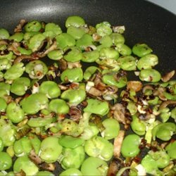 Fava Beans With Leeks & Mushrooms recipe